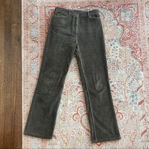 Women's Brown Corduroy Straight Leg Trousers Paul Smith